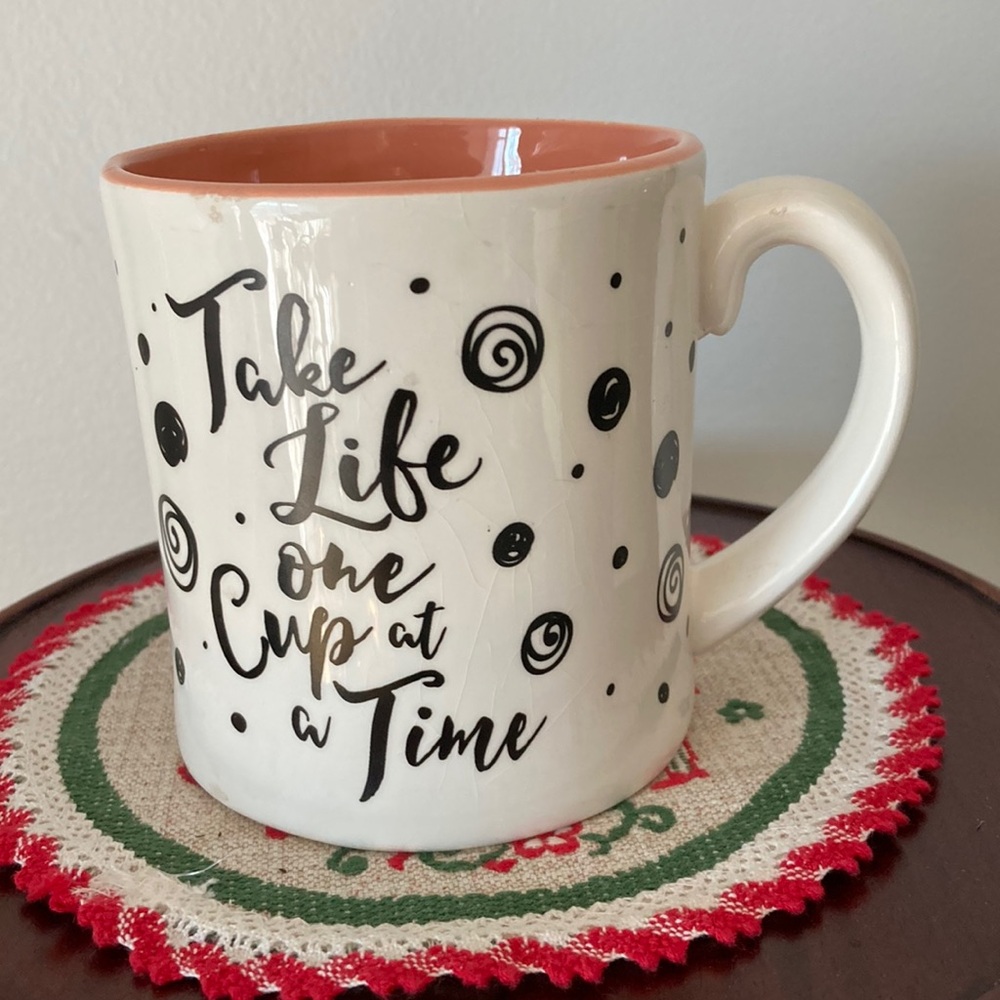 Rare find Ganz "Take life one cup at a time" mug